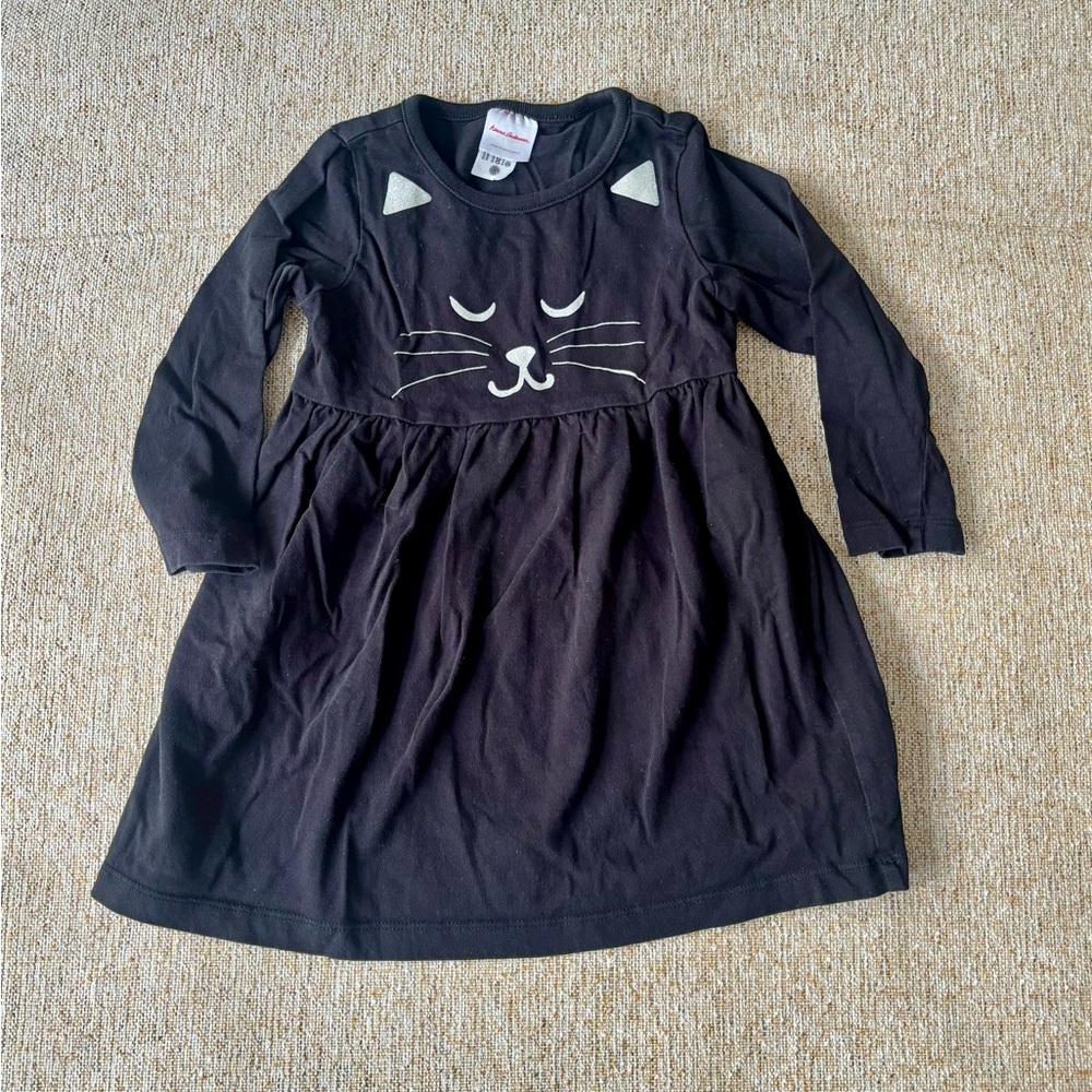 Hanna Andersson | Black Cat Play Dress 3T Understated Halloween 🎃